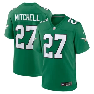 Quinyon mitchell philadelphia eagles nike alternate game jersey Kelly green