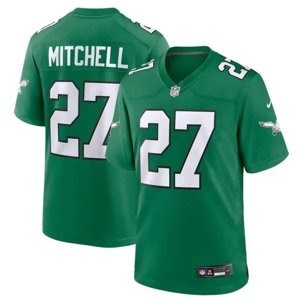 Quinyon mitchell philadelphia eagles nike alternate game jersey Kelly green