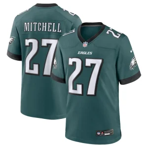 Quinyon mitchell philadelphia eagles nike player game jersey Midnight green