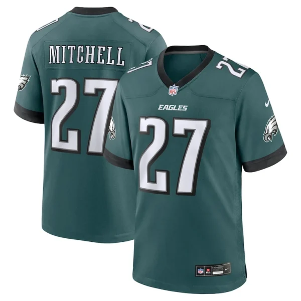 Quinyon mitchell philadelphia eagles nike player game jersey Midnight green