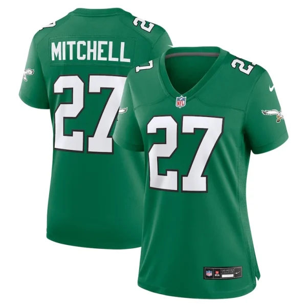 Quinyon mitchell philadelphia eagles nike womens alternate game jersey Kelly green