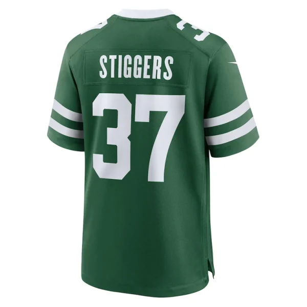 Qwantez stiggers new york jets nike team game jersey Legacy green L