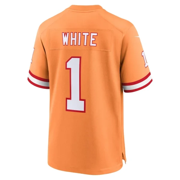 Rachaad white tampa bay buccaneers nike throwback game jersey Orange L