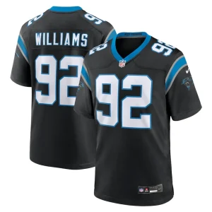 Raequan williams carolina panthers nike team game jersey Black