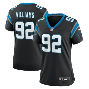 Raequan williams carolina panthers nike womens team game jersey Black