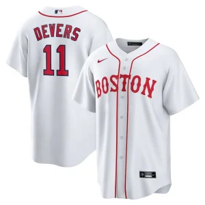 Rafael devers boston red sox nike 2021 patriots day official replica player jersey White