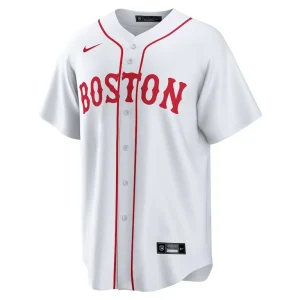 Rafael devers boston red sox nike 2021 patriots day official replica player jersey White M