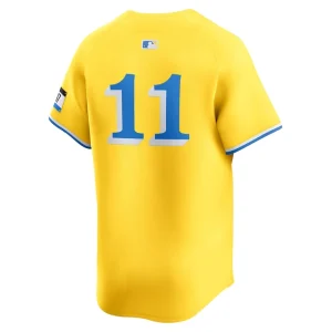 Rafael devers boston red sox nike city connect limited player jersey Gold L