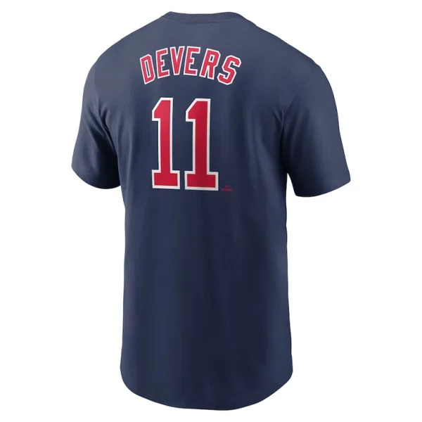 Rafael devers boston red sox nike fuse name number t shirt Navy L