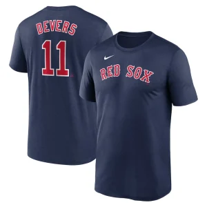 Rafael devers boston red sox nike legend name and number home t shirt Navy