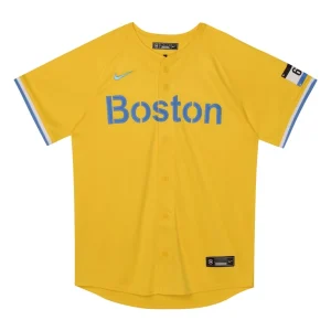 Rafael devers boston red sox nike preschool city connect limited player jersey Gold 56