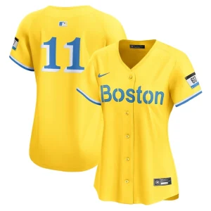 Rafael devers boston red sox nike womens city connect limited player jersey Gold