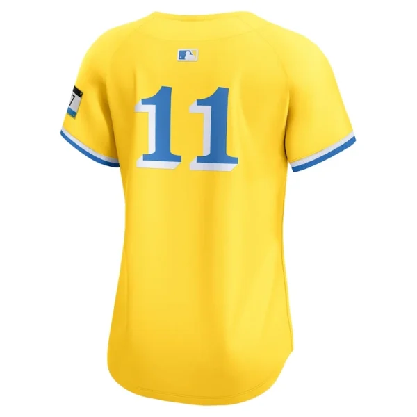 Rafael devers boston red sox nike womens city connect limited player jersey Gold L