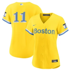 Rafael devers boston red sox nike womens city connect replica player jersey Gold
