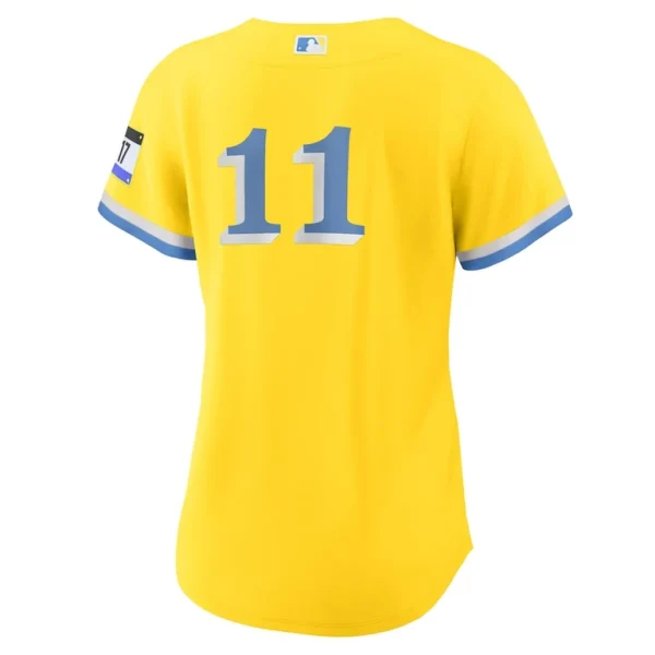 Rafael devers boston red sox nike womens city connect replica player jersey Gold L
