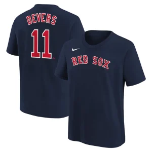 Rafael devers boston red sox nike youth home player name number t shirt Navy