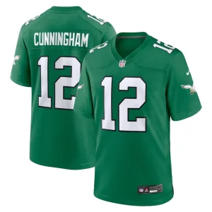 Randall cunningham philadelphia eagles nike alternate retired player game jersey Kelly green
