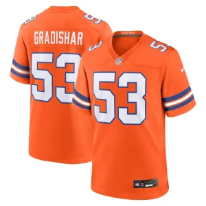 Randy gradishar denver broncos nike mile high collection 1977 throwback retired player game jersey Orange
