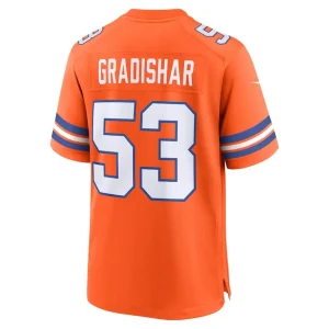 Randy gradishar denver broncos nike mile high collection 1977 throwback retired player game jersey Orange L