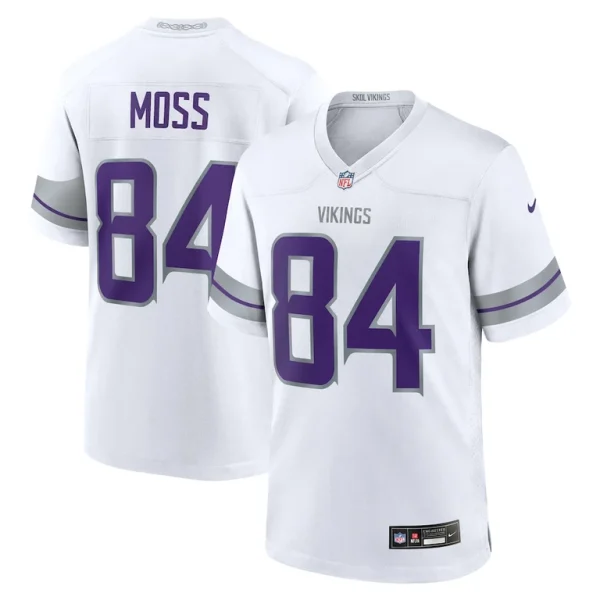 Randy moss minnesota vikings nike alternate retired player game jersey White