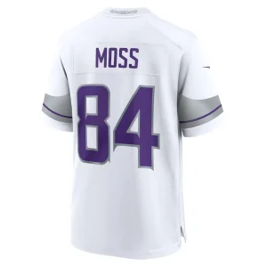 Randy moss minnesota vikings nike alternate retired player game jersey White L