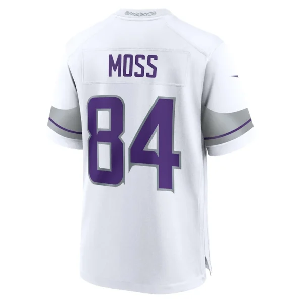 Randy moss minnesota vikings nike alternate retired player game jersey White L