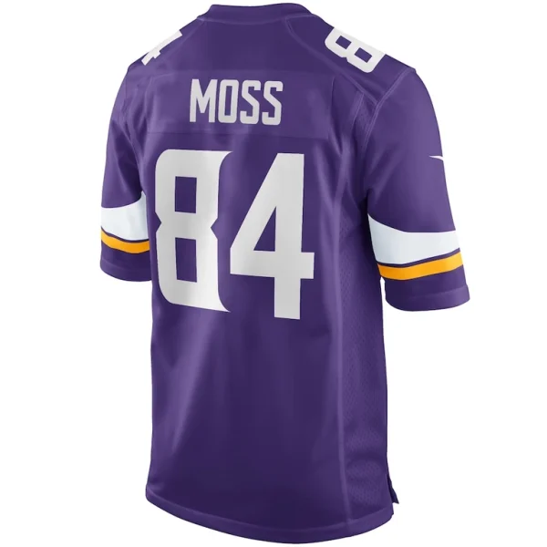 Randy moss minnesota vikings nike game retired player jersey Purple L