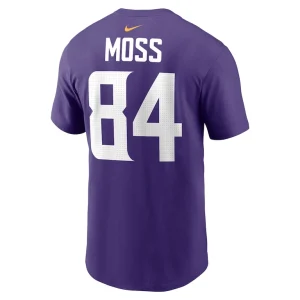 Randy moss minnesota vikings nike retired player name number t shirt Purple L