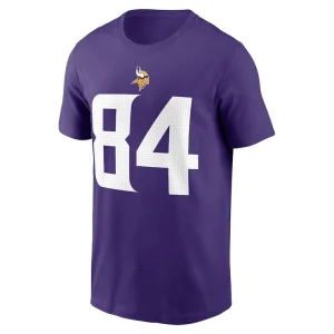 Randy moss minnesota vikings nike retired player name number t shirt Purple M