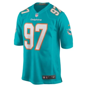 Rashard lawrence miami dolphins nike team game jersey Aqua M