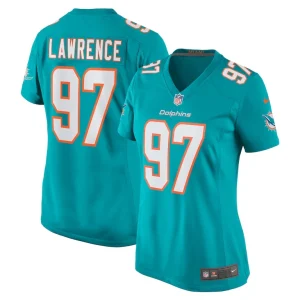 Rashard lawrence miami dolphins nike womens team game jersey Aqua