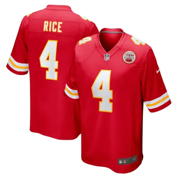 Rashee rice kansas city chiefs nike game jersey Red