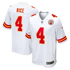 Rashee rice kansas city chiefs nike game jersey White