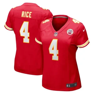 Rashee rice kansas city chiefs nike womens game jersey Red