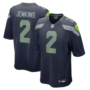 Rayshawn jenkins seattle seahawks nike game jersey College navy