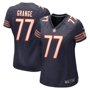Red grange chicago bears nike womens retired player jersey Navy