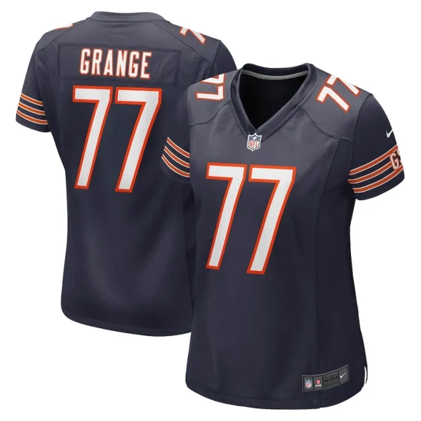 Red grange chicago bears nike womens retired player jersey Navy