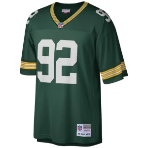 Reggie white green bay packers mitchell ness big tall 1996 retired player replica jersey Green 3XB