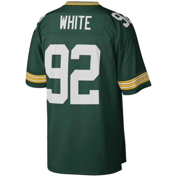 Reggie white green bay packers mitchell ness big tall 1996 retired player replica jersey Green 4XB