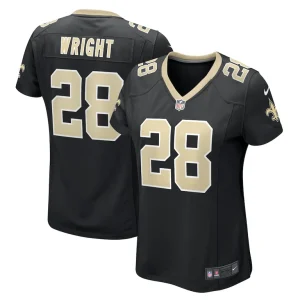 Rejzohn wright new orleans saints nike womens game jersey Black