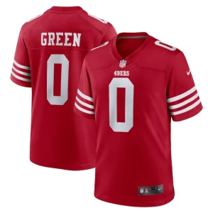 Renardo green san francisco 49ers nike game jersey Scarlet