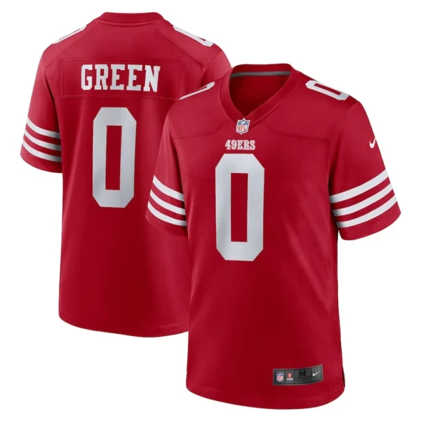 Renardo green san francisco 49ers nike game jersey Scarlet