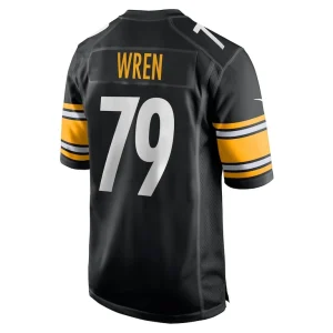 Renell wren pittsburgh steelers nike game jersey Black L