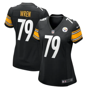 Renell wren pittsburgh steelers nike womens game jersey Black