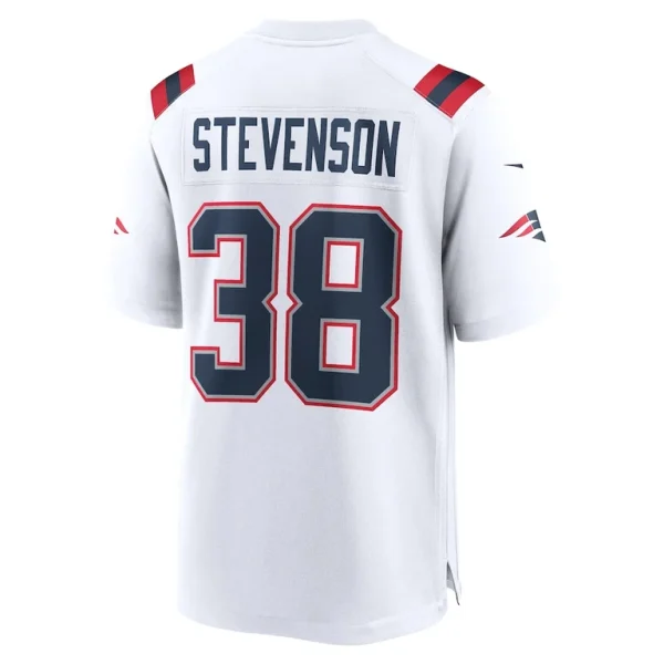 Rhamondre stevenson new england patriots nike game player jersey White L