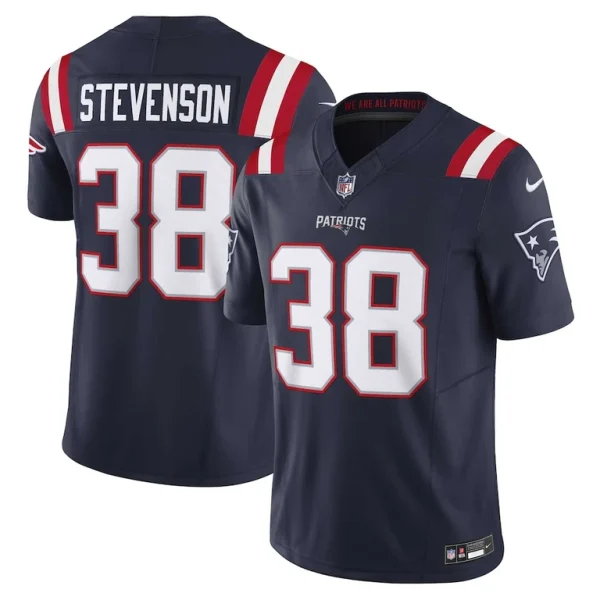 Rhamondre stevenson new england patriots nike vapor f.u.s.e. limited jersey Navy