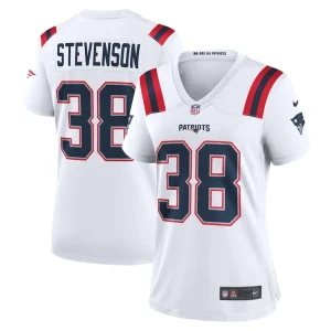 Rhamondre stevenson new england patriots nike womens game player jersey White