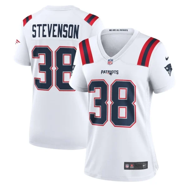 Rhamondre stevenson new england patriots nike womens game player jersey White