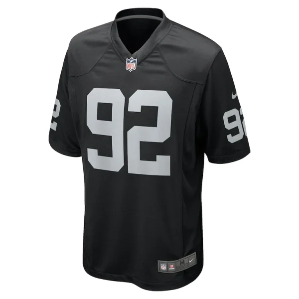 Richard seymour las vegas raiders nike retired player game jersey Black M