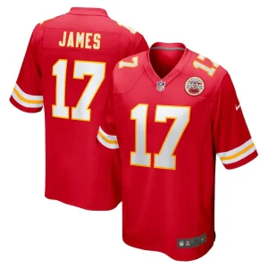 Richie james kansas city chiefs nike game jersey Red